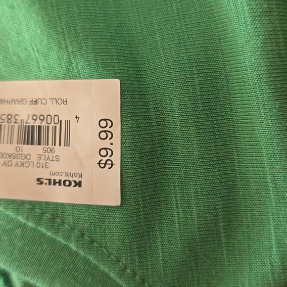 SO BRAND GIRL'S GREEN ST. PATRICKS DAY "HAVE A LUCKY DAY" TEE SIZE SMALL - Picture 3 of 9